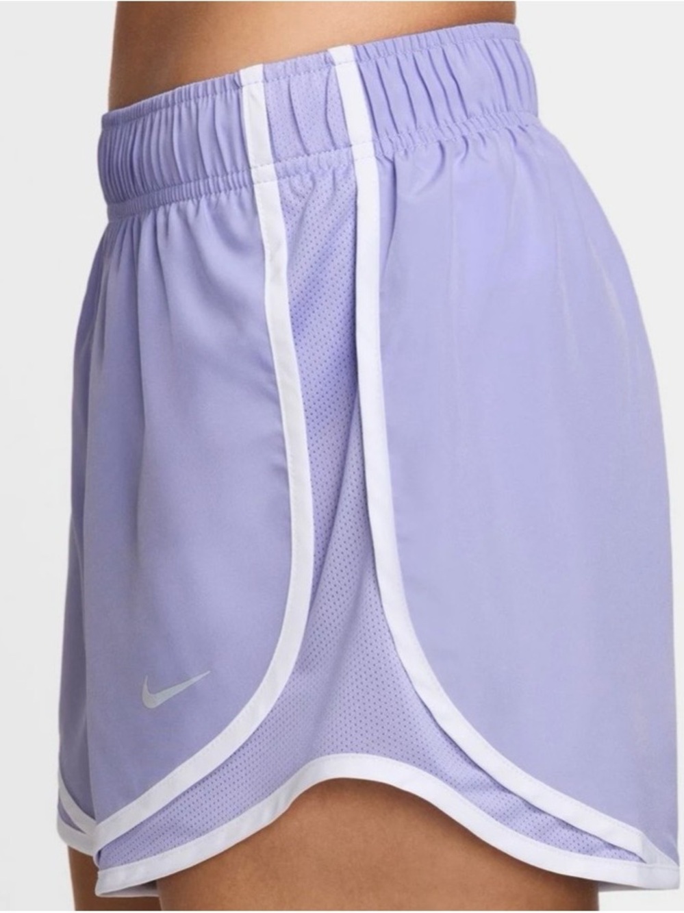 Like🆕NIKE Lavender Women's Athletic Shorts with White Trim - Picture 9 of 12